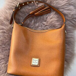 Dooney & Bourke Brown Leather Shoulder/Crossbody Bag